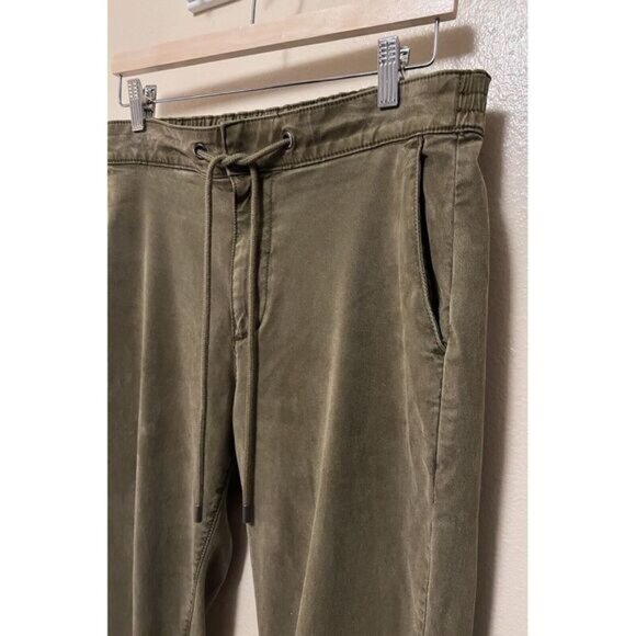 Paige Drawstring Pants Fraser Vintage Tonal Ash Jogger Twill Casual Men's 33 - Picture 4 of 16